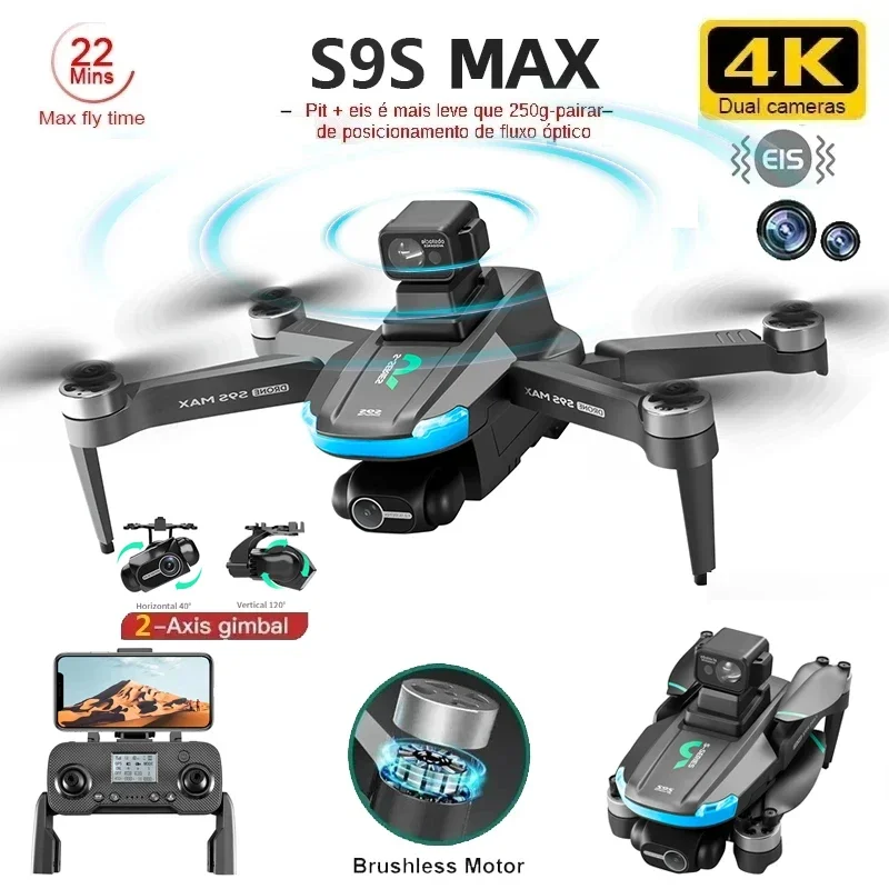 НОВЫЙ S9S MAX MINI Drone 4K 2- – обзор и цена Drone Camera Hd