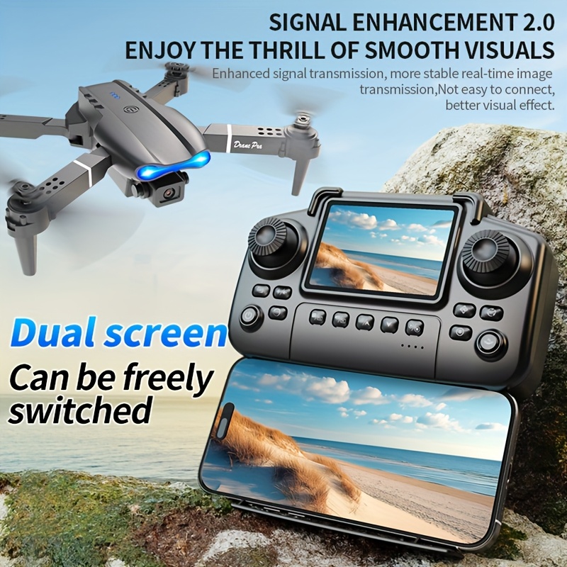 Новый складной дрон E99 PRO MA – обзор и цена Drone Camera Lens